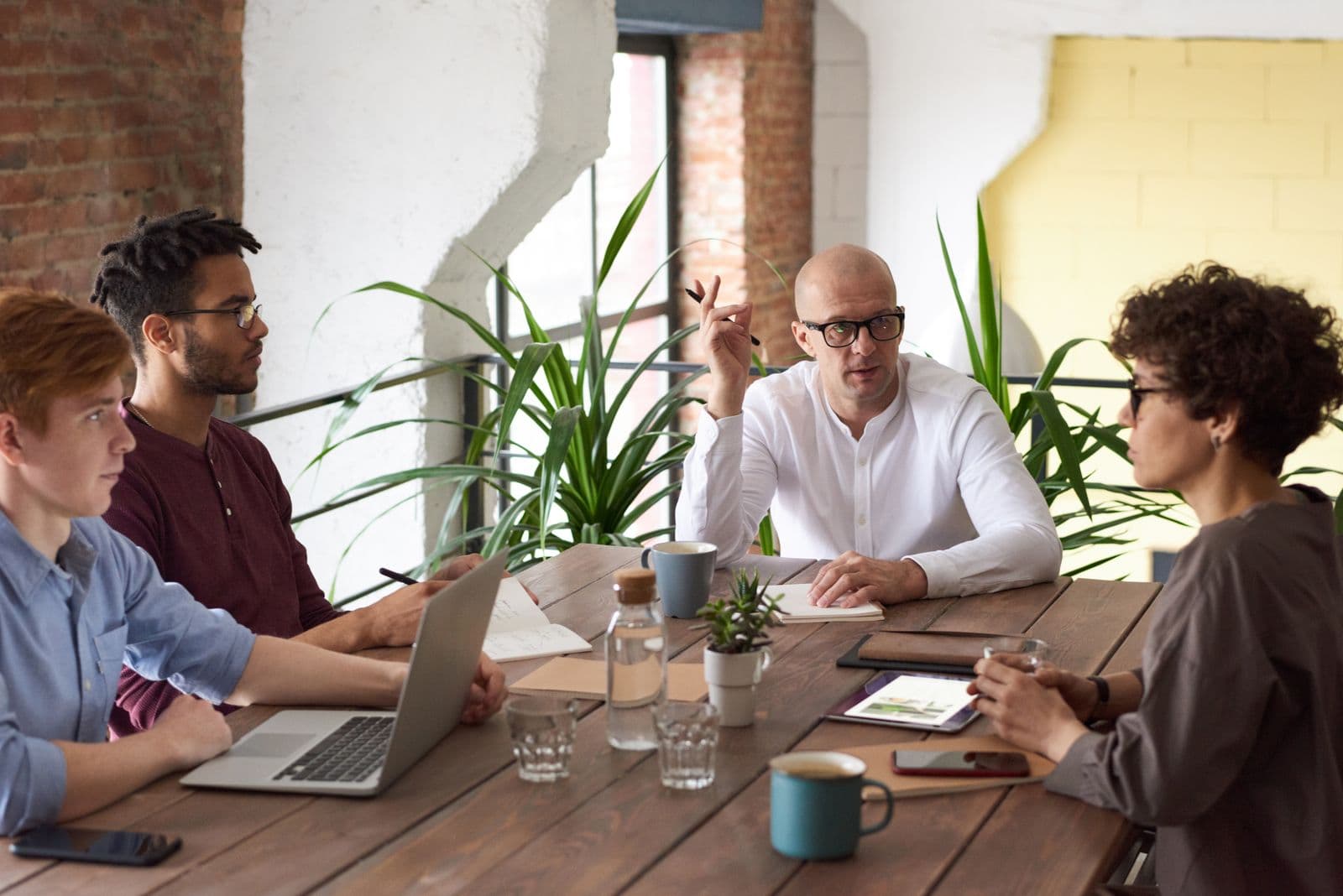 Program manager reviewing business budgets