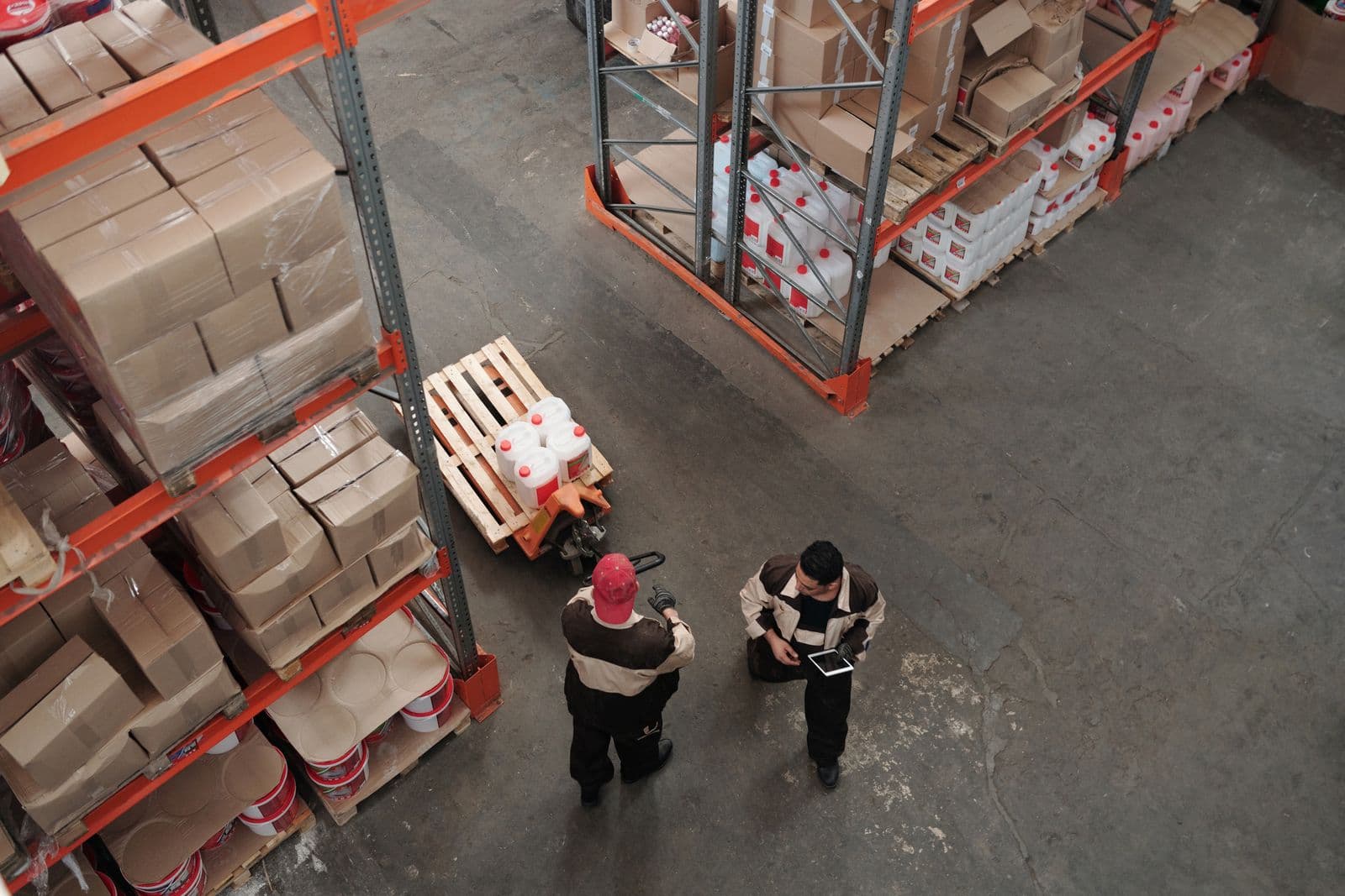 Well-organized warehouse and distribution center
